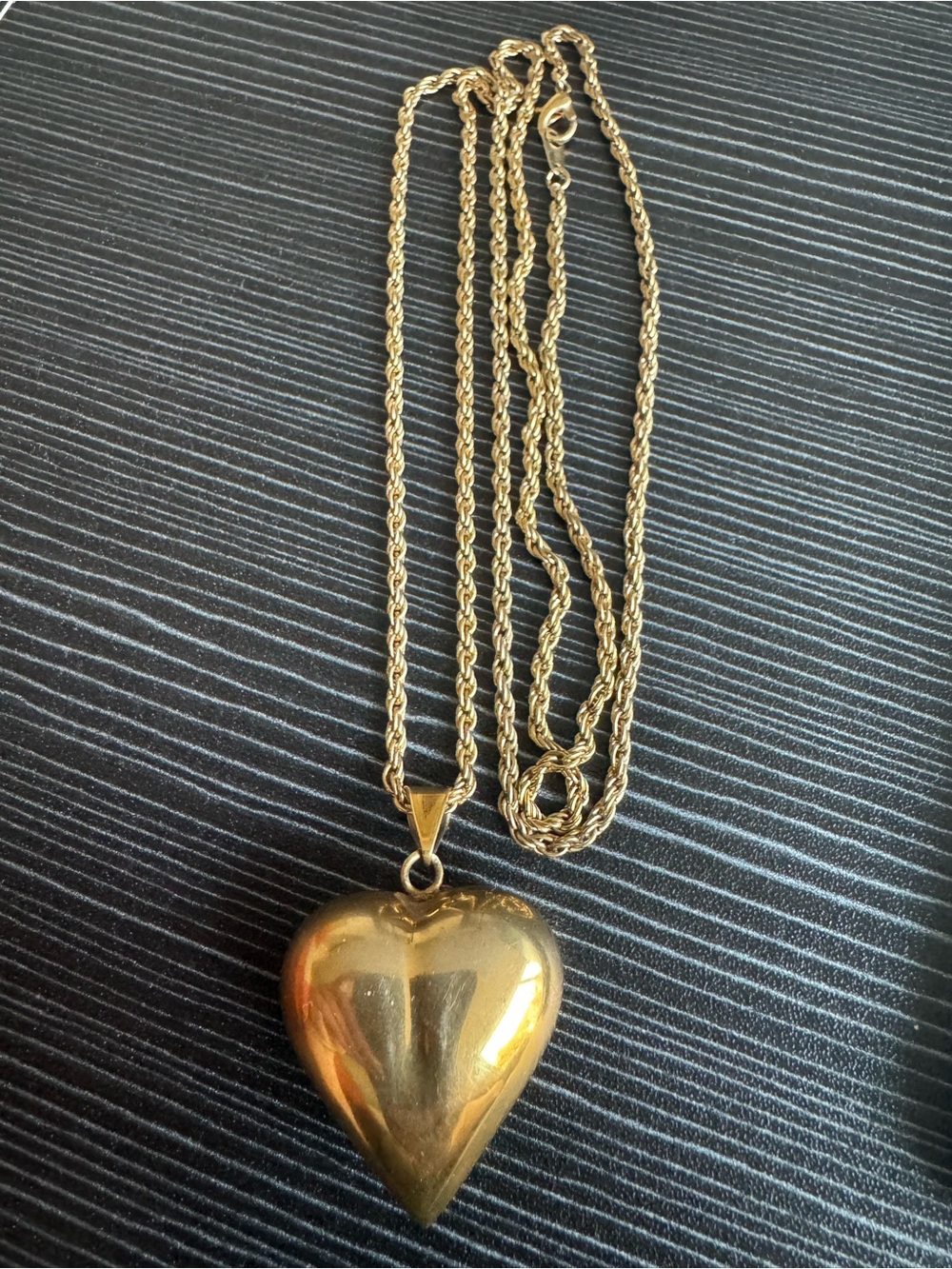 Gold Tone Heart harmony Pendant Necklace - Women Jewelry